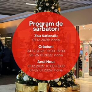 Program pentru luna decembrie 2025