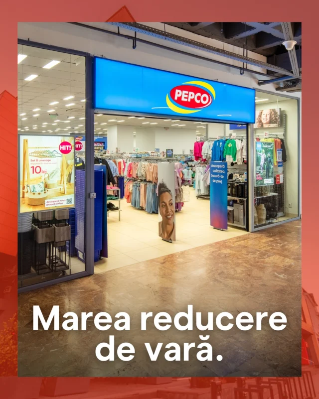 La @pepco_ro a început marea reducere de vară! ☀️ Bucură-te de prețuri reduse la articolele preferate și adaugă culoare verii cu decorațiuni vesele pentru casă! 🛍️

Ne vedem la Central.